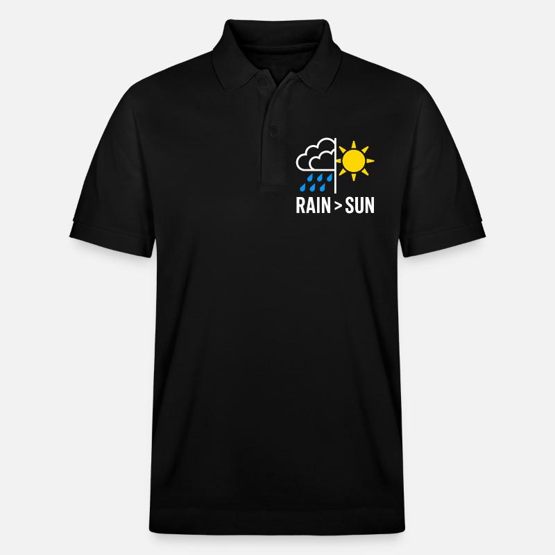 Rain Over Sun Regen - Stanley/Stella Unisex Bio-Poloshirt PREPSTER - Schwarz