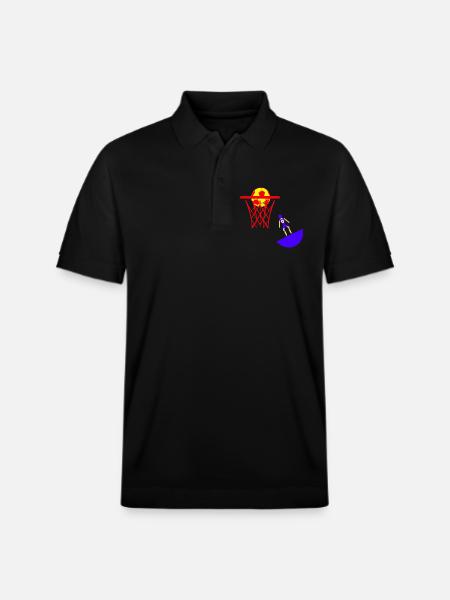 Subbuteo basketball basket basket - Stanley/Stella Unisex Organic Polo Shirt PREPSTER - black