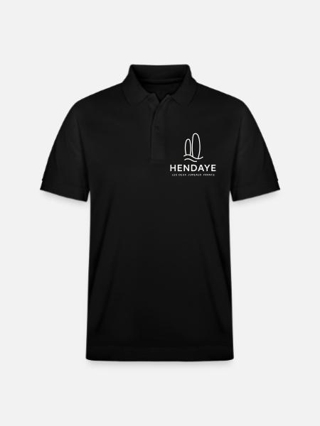 Motif Nature hendaye - Polo PREPSTER bio Stanley/Stella Unisexe - noir