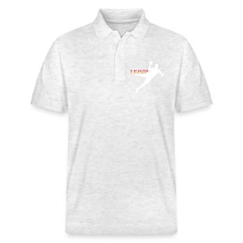 Club de logo de l’équipe d’Allemagne de handball de l’EC - Polo PREPSTER bio Stanley/Stella Unisexe - blanc chiné - Devant - Roxy (174cm) & Andy (188cm)