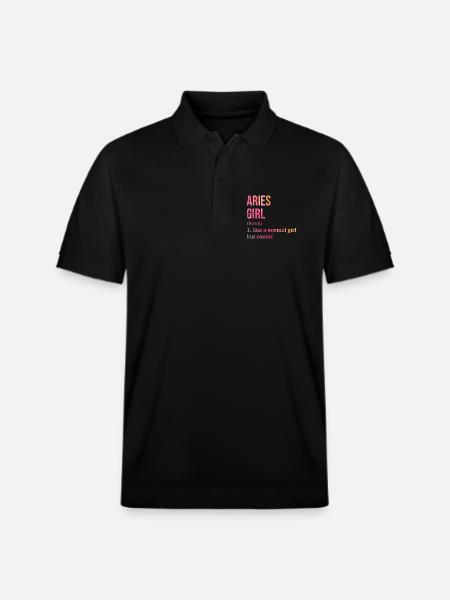 Aries - Stanley/Stella Unisex Organic Polo Shirt PREPSTER - black
