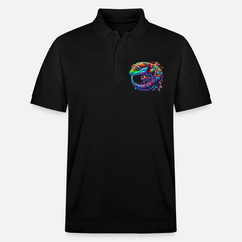 Gecko - Polo PREPSTER bio Stanley/Stella Unisexe - noir