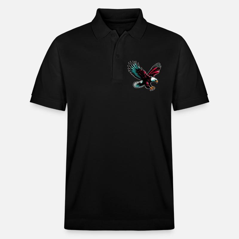 Adler - Stanley/Stella Unisex Bio-Poloshirt PREPSTER - Schwarz