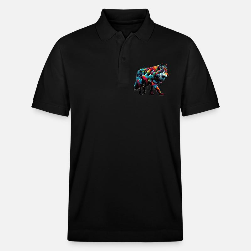 Wolf - Stanley/Stella Unisex Bio-Poloshirt PREPSTER - Schwarz
