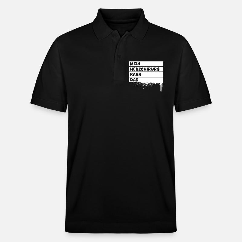 Herzchirurg als Handwerker - Stanley/Stella Unisex Bio-Poloshirt PREPSTER - Schwarz