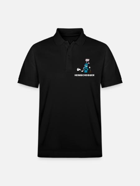 Heimscheisser WC Klo - Stanley/Stella Unisex Bio-Poloshirt PREPSTER - Schwarz