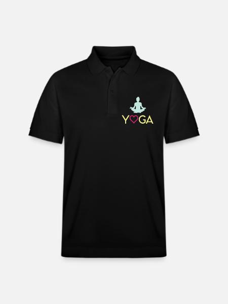 Yoga - Stanley/Stella Unisex Organic Polo Shirt PREPSTER - black