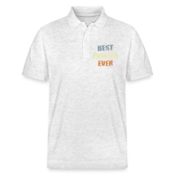 Bester Maler Lackierer - Stanley/Stella Unisex Bio-Poloshirt PREPSTER - Weiß meliert - Vorne - Roxy (174cm) & Andy (188cm)
