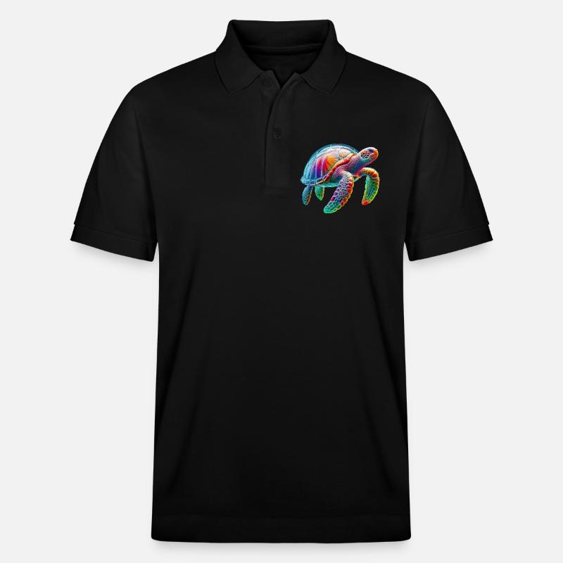 Tortue - Polo PREPSTER bio Stanley/Stella Unisexe - noir