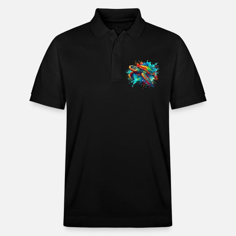 Tortue - Polo PREPSTER bio Stanley/Stella Unisexe - noir