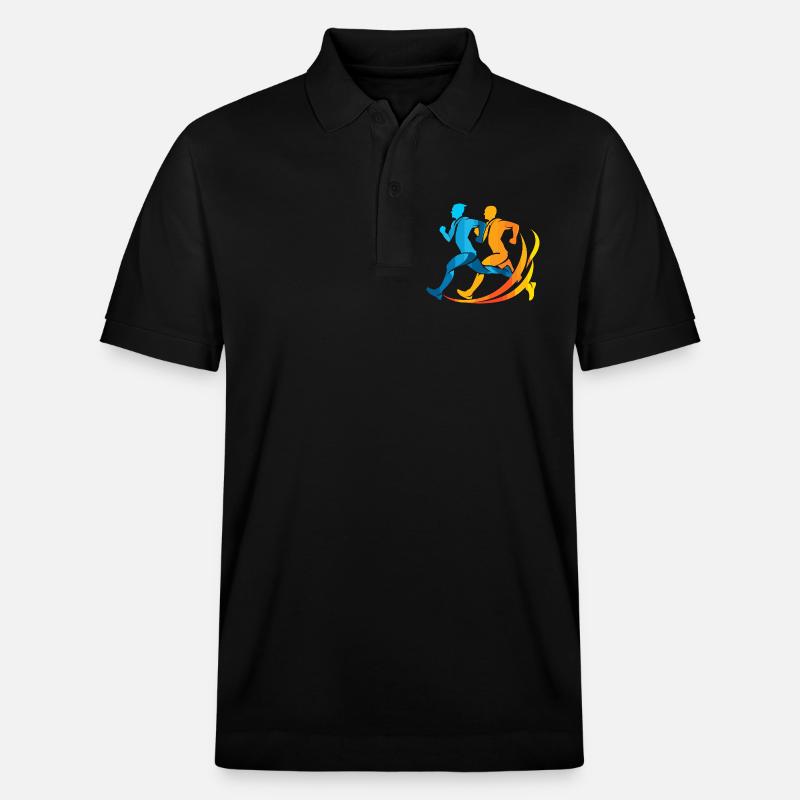 Jogger Comic Look - Stanley/Stella Unisex Bio-Poloshirt PREPSTER - Schwarz