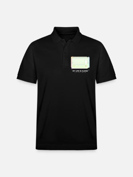 My Life in Slides - Stanley/Stella Unisex Organic Polo Shirt PREPSTER - black