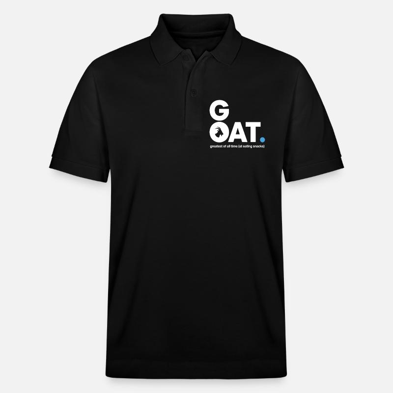 GOAT Snack Spruch - Stanley/Stella Unisex Bio-Poloshirt PREPSTER - Schwarz