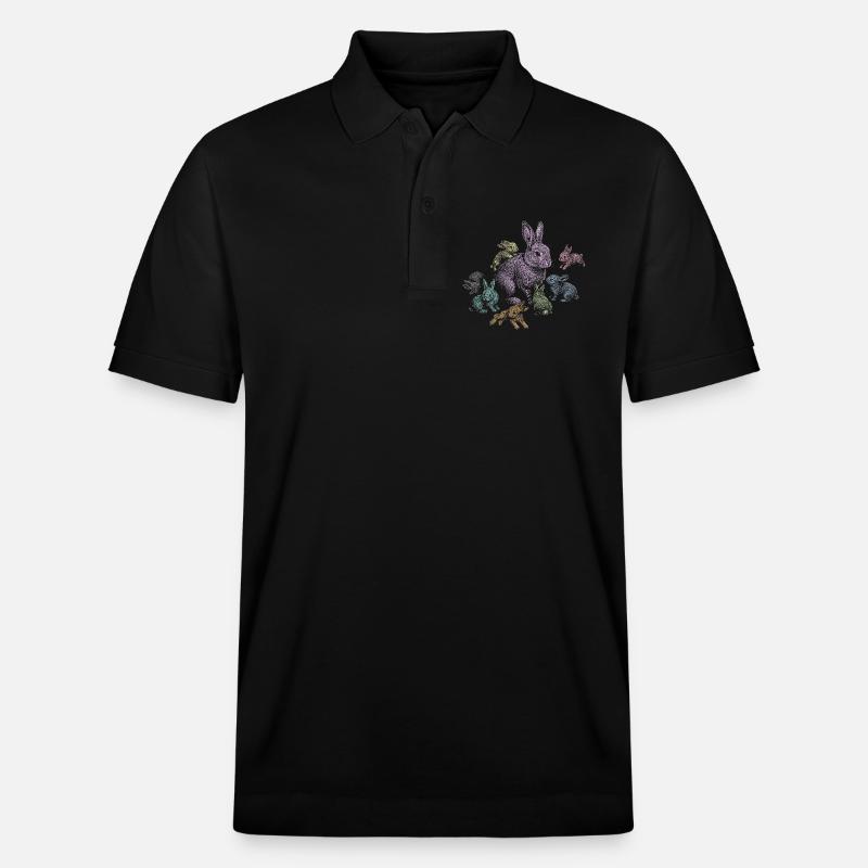 Lapin - Polo PREPSTER bio Stanley/Stella Unisexe - noir