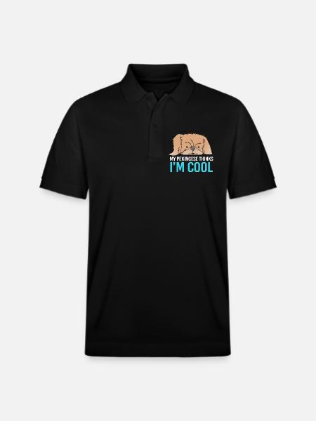 Pekingese Peningese - Stanley/Stella Unisex Organic Polo Shirt PREPSTER - black