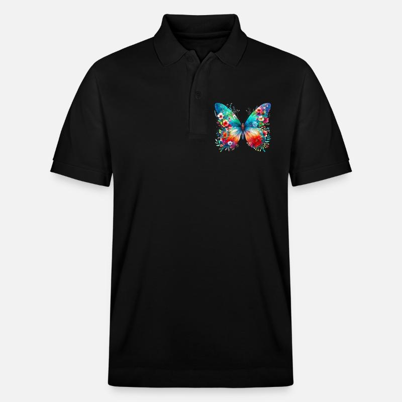 Papillon - Polo PREPSTER bio Stanley/Stella Unisexe - noir