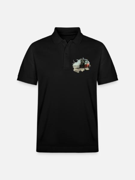 Forklift - Stanley/Stella Unisex Organic Polo Shirt PREPSTER - black
