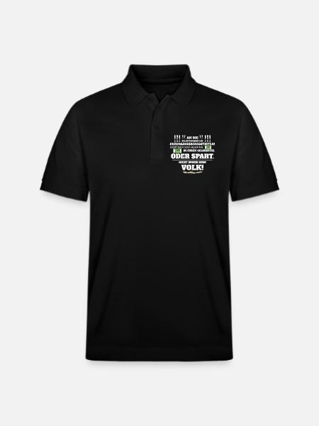 Not always by the people - Stanley/Stella Unisex Organic Polo Shirt PREPSTER - black