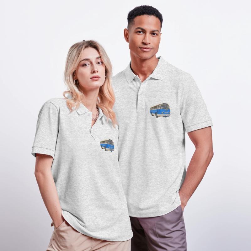 Old blue bus Stanley/Stella Unisex Organic Polo Shirt PREPSTER
