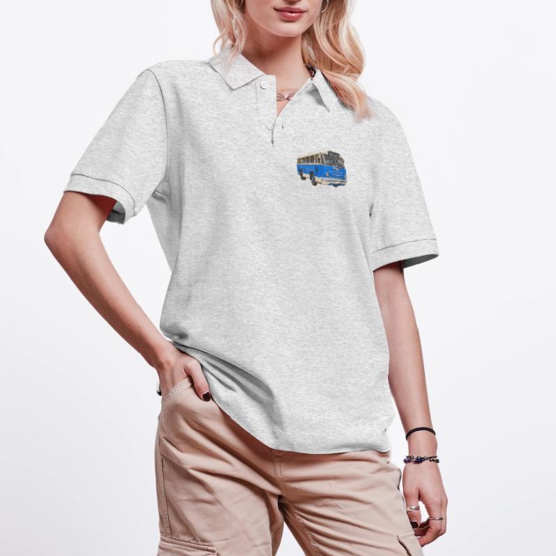 Old blue bus Stanley/Stella Unisex Organic Polo Shirt PREPSTER