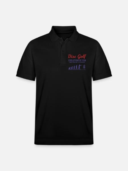 Disc Golf : Évolution du plaisir : lancez-vous - Polo PREPSTER bio Stanley/Stella Unisexe - noir