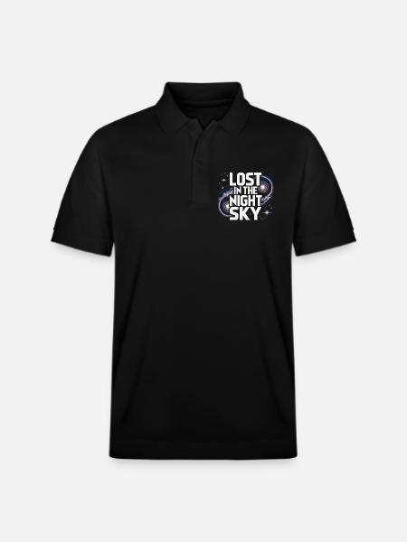 Astronomer Galaxy Outerspace Universe Astronomy - Stanley/Stella Unisex Organic Polo Shirt PREPSTER - black