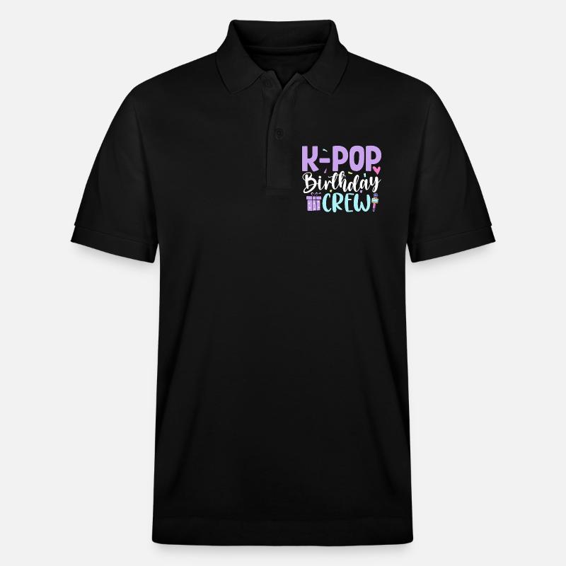 K Pop Birthday Crew - Stanley/Stella Unisex Bio-Poloshirt PREPSTER - Schwarz