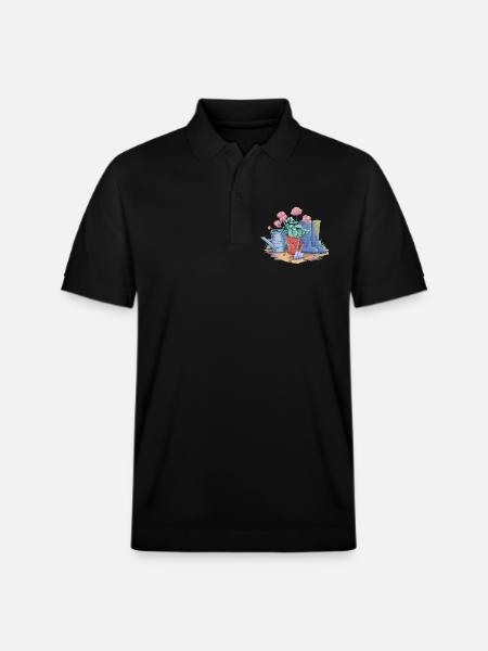 Garden Decoration Art - Stanley/Stella Unisex Organic Polo Shirt PREPSTER - black