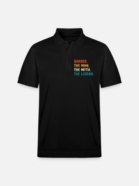 Barber Myth Legend Shirt - Stanley/Stella Unisex Bio-Poloshirt PREPSTER - Schwarz