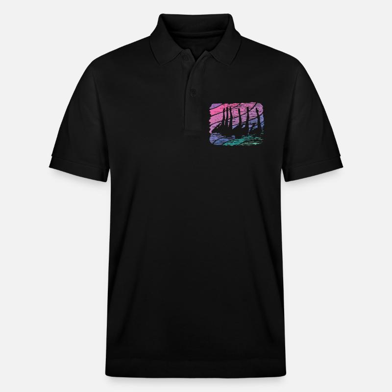 Artistic Swim Team Synchronschwimmen - Stanley/Stella Unisex Bio-Poloshirt PREPSTER - Schwarz