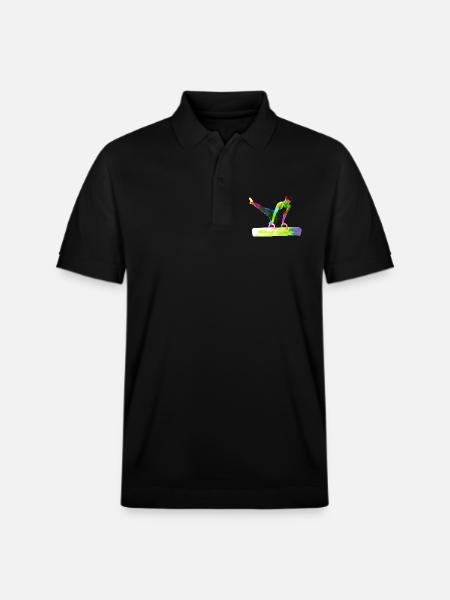 Pauschenpferd Turner - Stanley/Stella Unisex Organic Polo Shirt PREPSTER - black