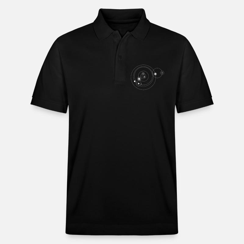 Système solaire uniquement (blanc) - Polo PREPSTER bio Stanley/Stella Unisexe - noir
