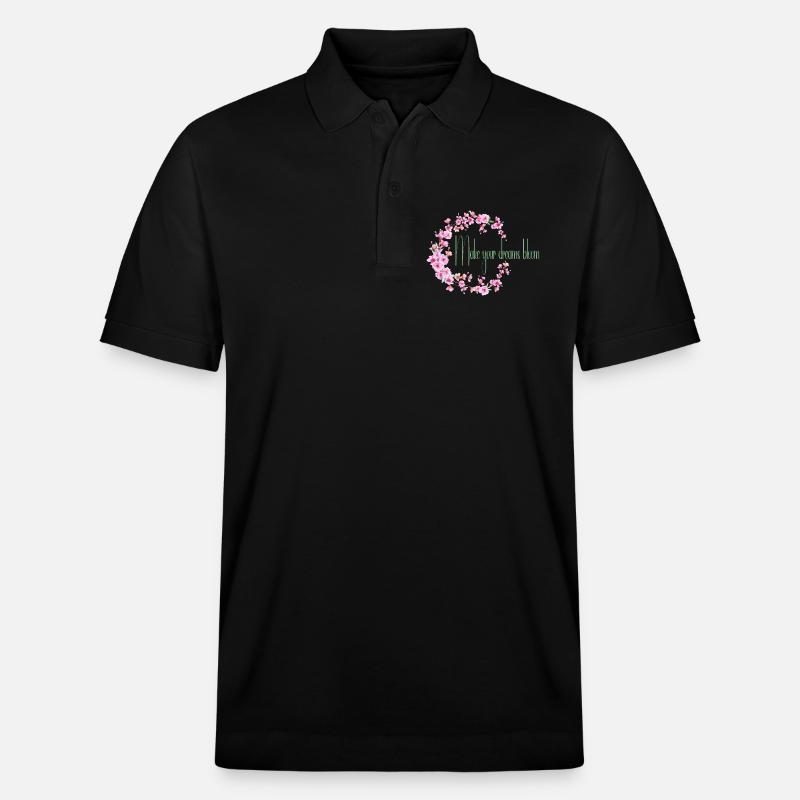Lass deinen Traum erblühen - Stanley/Stella Unisex Bio-Poloshirt PREPSTER - Schwarz