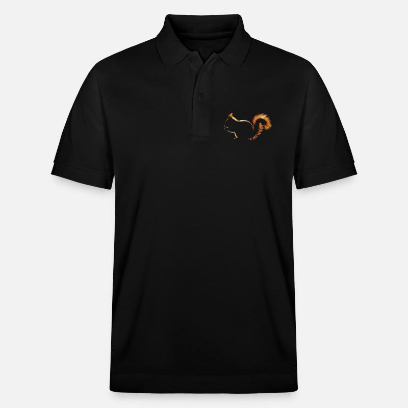 Eichhörnchen - Stanley/Stella Unisex Bio-Poloshirt PREPSTER - Schwarz
