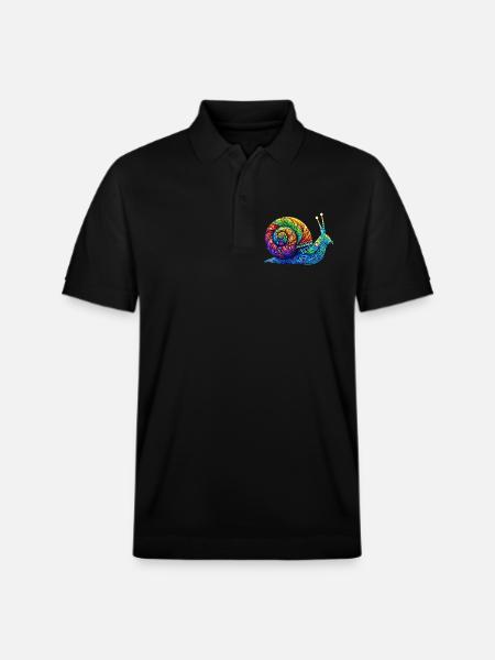 Schnecke - Stanley/Stella Unisex Bio-Poloshirt PREPSTER - Schwarz