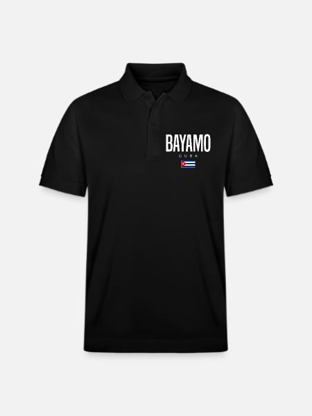 Bayamo Cuba Cubans - Stanley/Stella Unisex Organic Polo Shirt PREPSTER - black