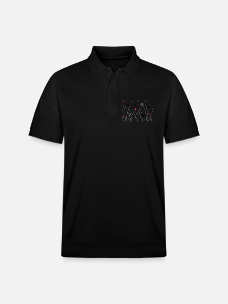 grashalme - Stanley/Stella Unisex Organic Polo Shirt PREPSTER - black