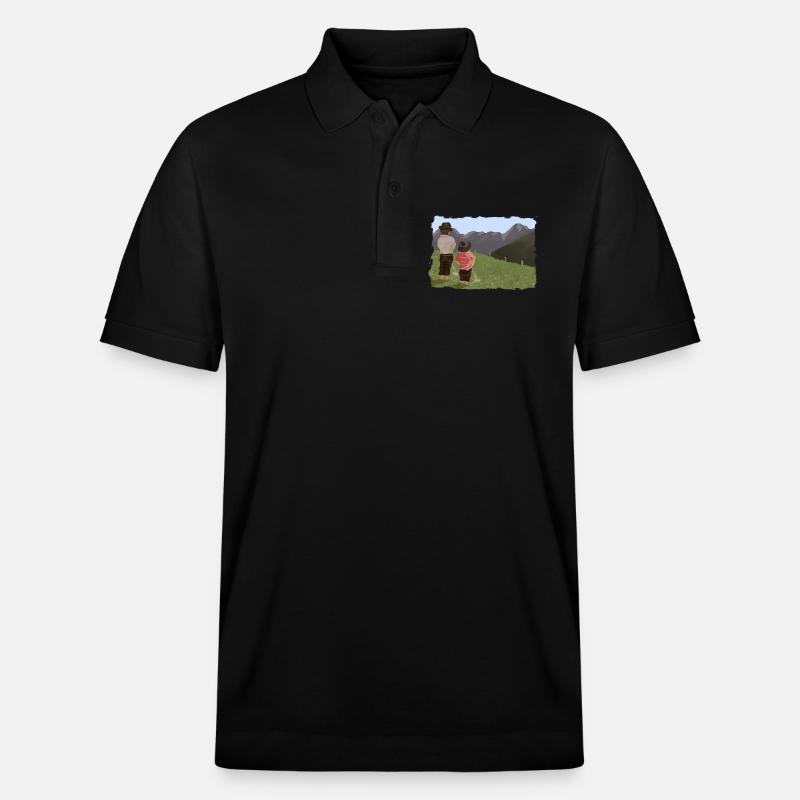 Biesler mit Aussicht - Stanley/Stella Unisex Bio-Poloshirt PREPSTER - Schwarz