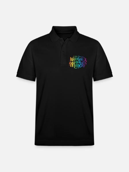 Women Day 8th March - Stanley/Stella Unisex Organic Polo Shirt PREPSTER - black