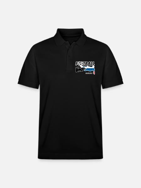 Fußball Fieber Slovenien - Stanley/Stella Unisex Bio-Poloshirt PREPSTER - Schwarz