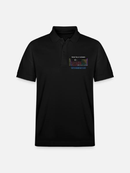 Periodensystem der Elemente - Stanley/Stella Unisex Bio-Poloshirt PREPSTER - Schwarz