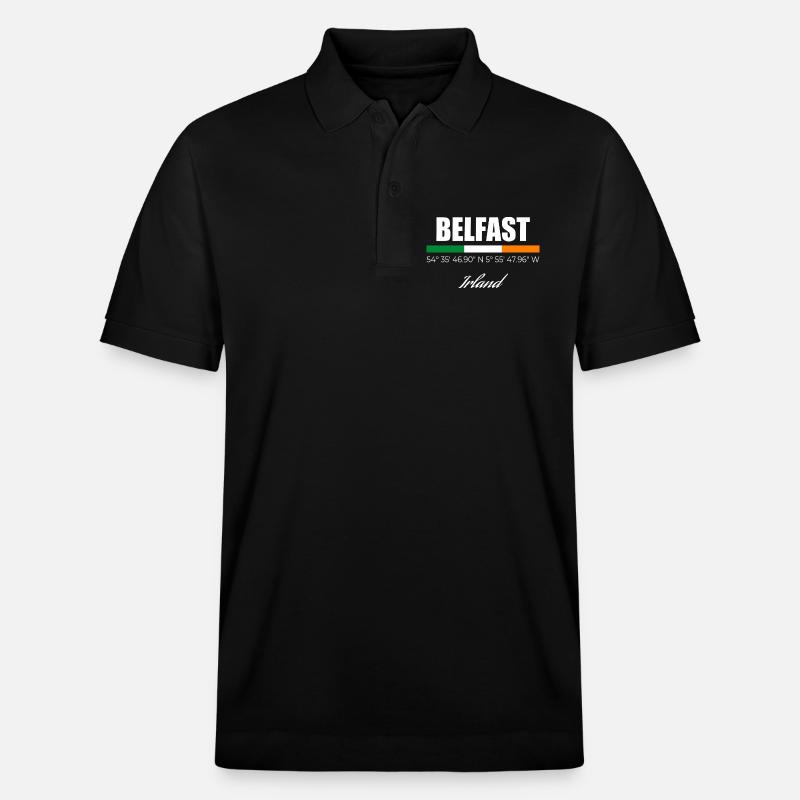 Belfast - Stanley/Stella Unisex Bio-Poloshirt PREPSTER - Schwarz