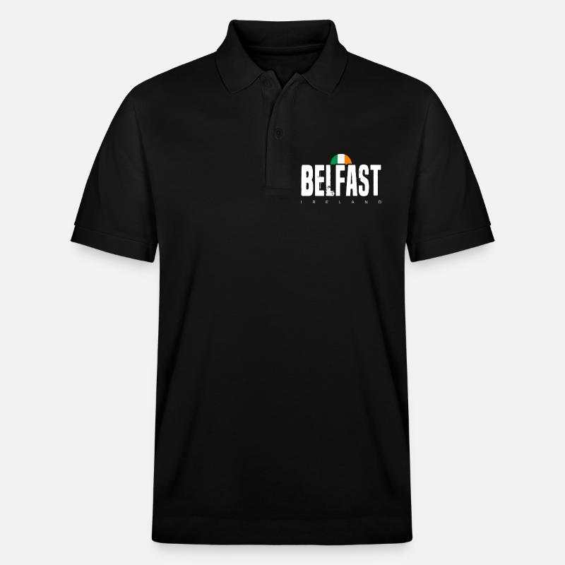 Belfast - Stanley/Stella Unisex Bio-Poloshirt PREPSTER - Schwarz