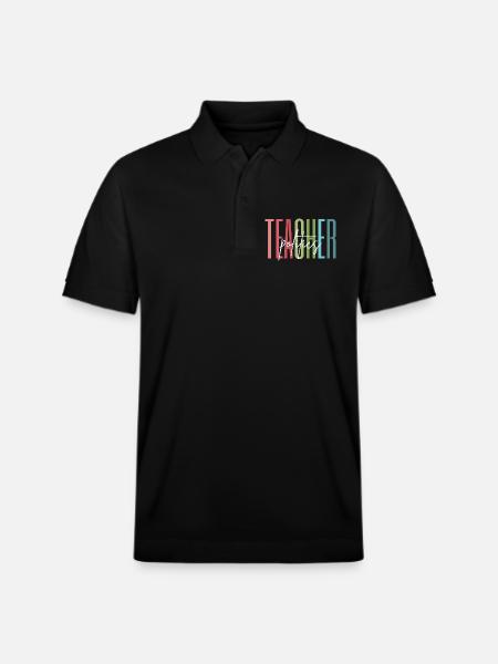 Politik Lehrerin Schule Bedanken Geschenk - Stanley/Stella Unisex Bio-Poloshirt PREPSTER - Schwarz