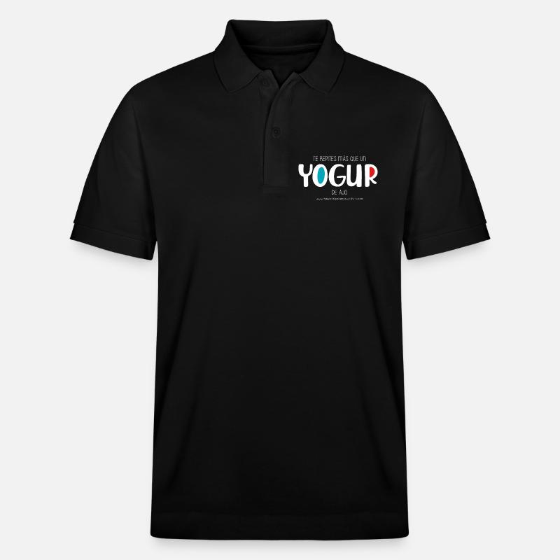 Knoblauchjoghurt (dunkel) - Stanley/Stella Unisex Bio-Poloshirt PREPSTER - Schwarz