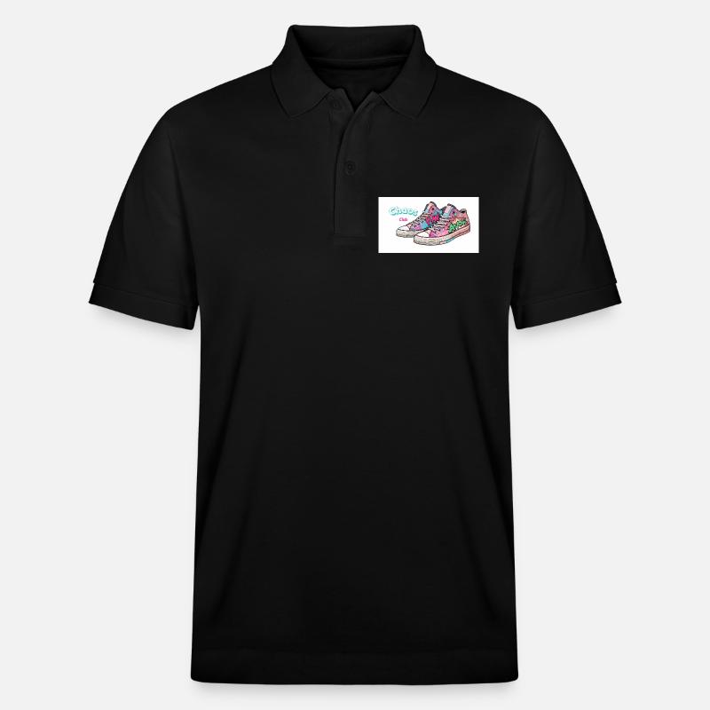 Bunte Sneakers mit Comic-Design - Stanley/Stella Unisex Bio-Poloshirt PREPSTER - Schwarz