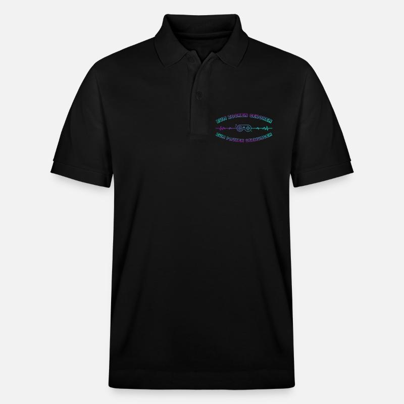 Zocken Geboren Neon Controller - Stanley/Stella Unisex Bio-Poloshirt PREPSTER - Schwarz