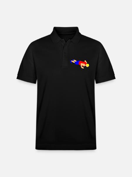 Pushups - Stanley/Stella Unisex Organic Polo Shirt PREPSTER - black