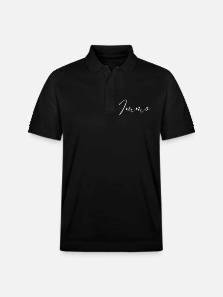 Immo Name T-shirt gave til mænd - Stanley/Stella PREPSTER økologisk unisex poloshirt - sort