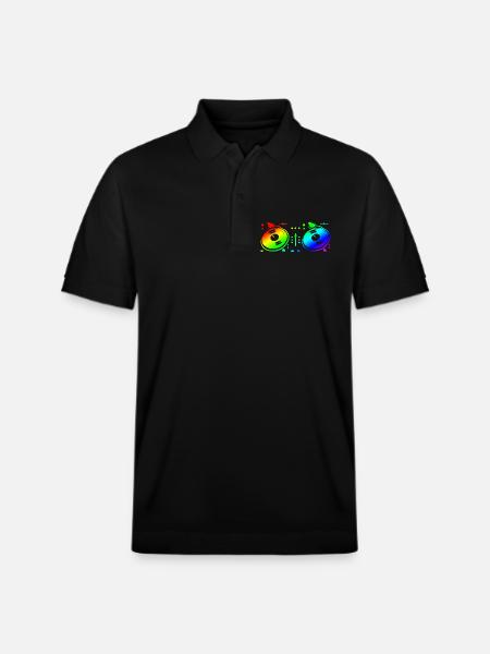 Turntable Disc Jockey - Stanley/Stella Unisex Bio-Poloshirt PREPSTER - Schwarz